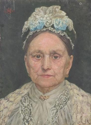 Head and shoulders portrait of a female, early 20th