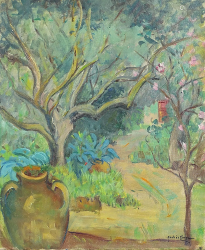 Andree Conne - Jardin a Tipaza, Algerian Impressionist