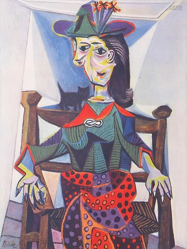 After Pablo Picasso - La Femme au Chat, 1942