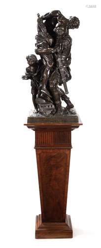 AFTER PIERRE LEPAUTRE (1660-1744), A LARGE BRONZE GROUP OF '...