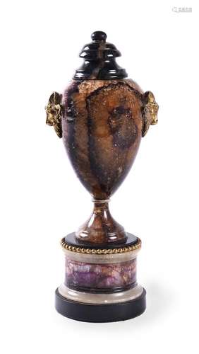 A BLUE JOHN URN, CIRCA 1800 AND LATER