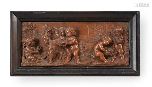 LUIGI FRULLINI (ITALIAN, 1839-1897), A CARVED BOXWOOD RELIEF