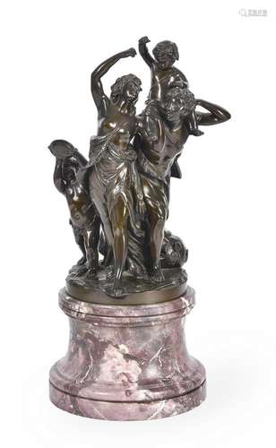 AFTER CLAUDE MICHEL CALLED CLODION (1738-1814), A BRONZE FIG...