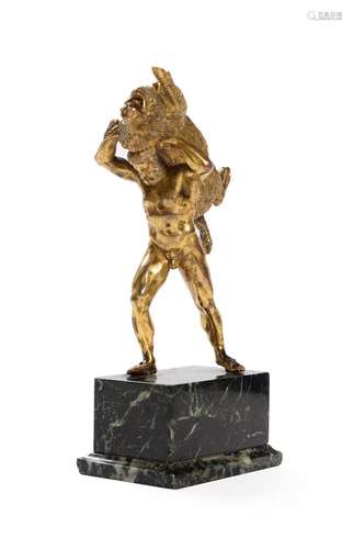 AFTER THE ANTIQUE, A GILT BRONZE FIGURE 'HERCULES AND THE ER...