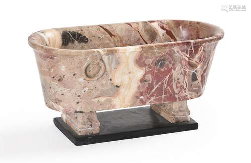 A MODEL OF A ROMAN BATH IN DIASPRO TENERO DI SICILIA MARBLE,...