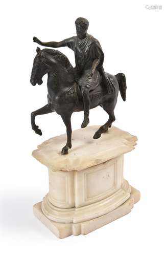 AFTER THE ANTIQUE, AN ITALIAN STATUETTE OF THE MARCUS AURELI...