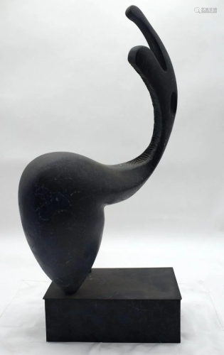 An abstract bronze sculpture .48cm.