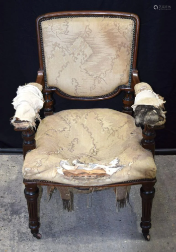 A 19th Century Lamb of Manchester upholstered wooden