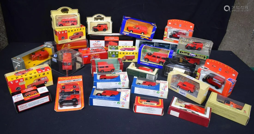 A collection of boxed Die cast model vehicles mostly