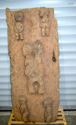 An African tribal Lobi door. 130 x 54cm