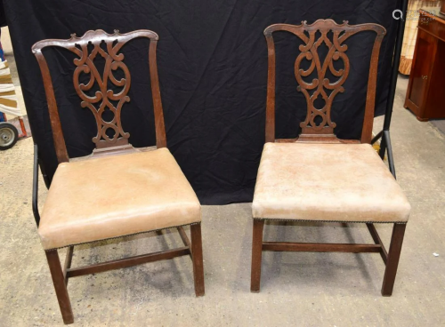 Two S & H Jewell of London wooden dining chairs with