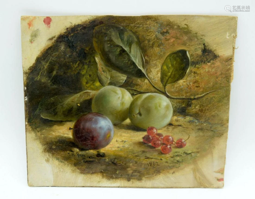 A small 19th Century oil on board by T Pelham 18 x