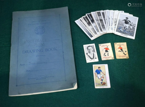 A rare collection of 32 1930's Football cards by