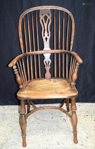 A Nicholson Rockley high back wooden Windsor chair. 117