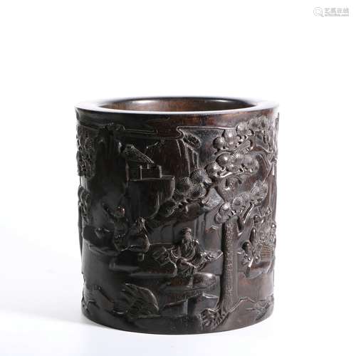 chinese eaglewood  brush pot