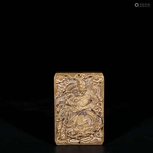 chinese gilt bronze tablet