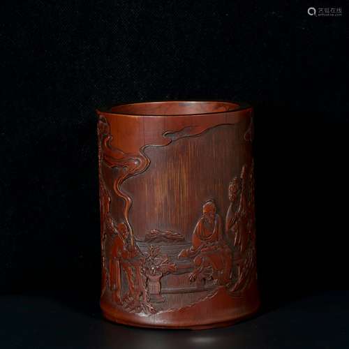 chinese bamboo brush pot