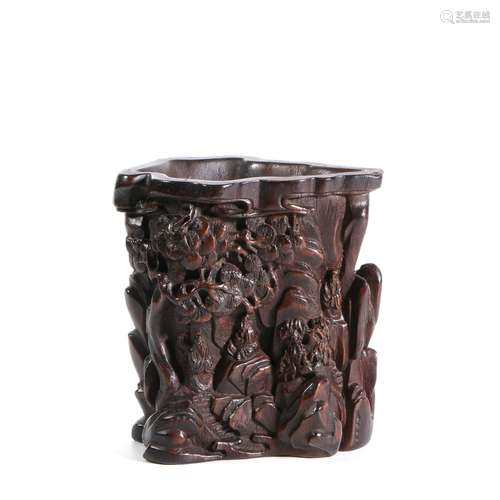 chinese eaglewood brush pot