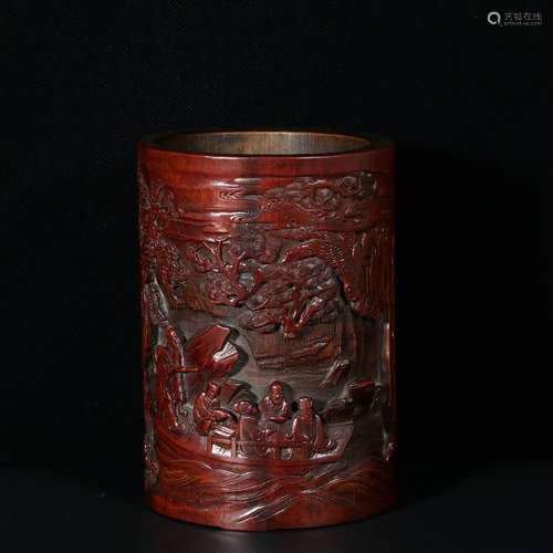 chinese bamboo brush pot