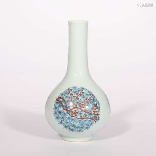 chinese doucai porcelain bottle vase