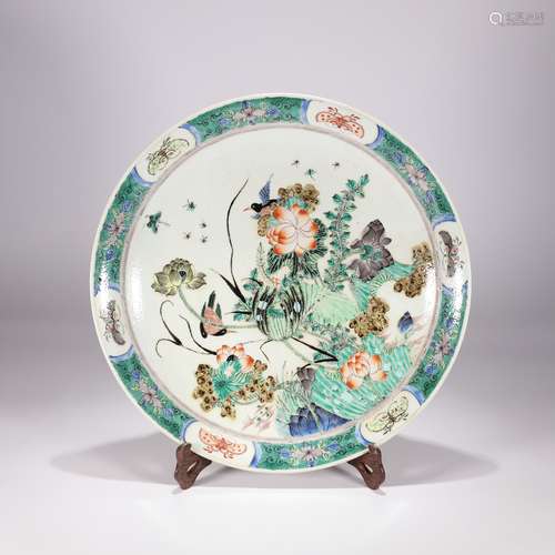 chinese wucai porcelain dish