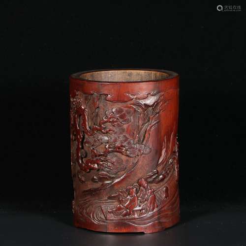 chinese bamboo brush pot