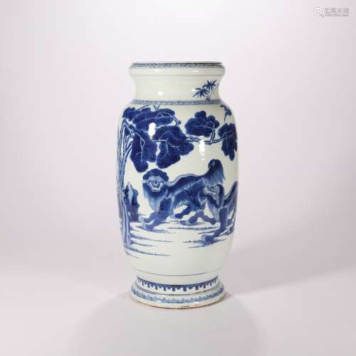 chinese blue and white porcelain vase