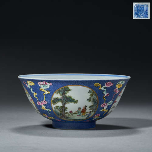 QING DYNASTY,FAMILLE ROSE BOWL
