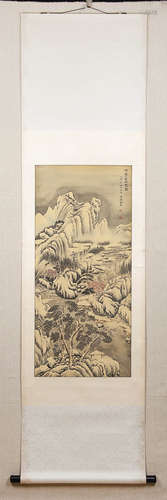 A Chinese Snow Landscape Painting, Jin Cheng Mark