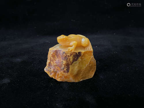 A Carved Frog Shoushan Tianhuang Stone Seal