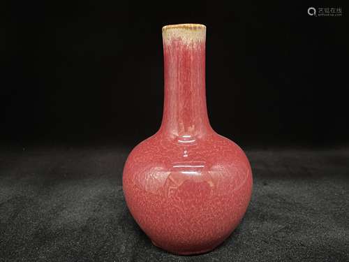 A Red Glazed Porcelain Vase