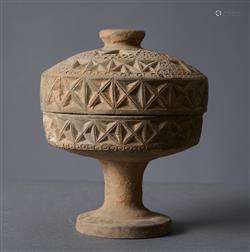 A CHINESE POTTERY CENSER  HAN DYNASTY (202BC-220AD)