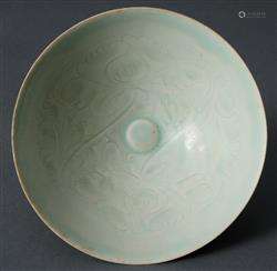 A CHINESE QINGBAI INCISED CONICAL BOWL  SONG DYNASTY (960-12...