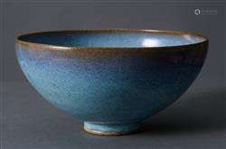 A CHINESE JUNYAO SKY-BLUE BOWL  JIN DYNASTY (1115-1234)