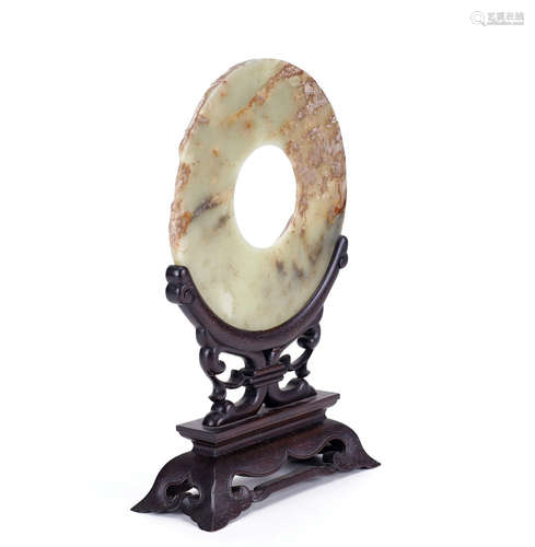 chinese jade disc inkstone