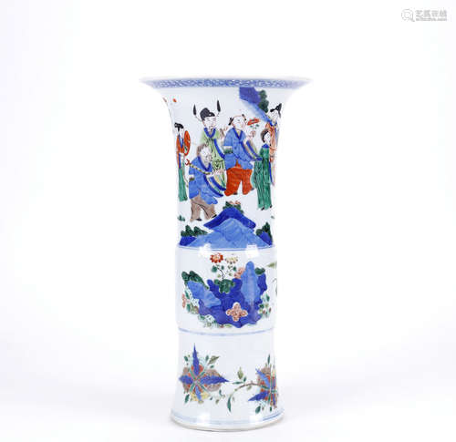 chinese wucai porcelain vase