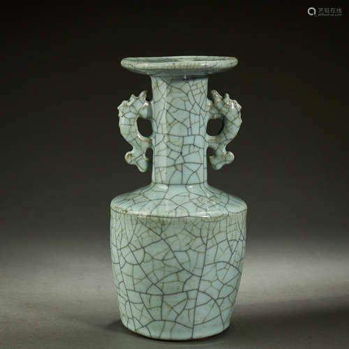 CHINESE GE-KILN CELADON-GLAZED VASE,SOUTHERN SONG DYNASTY