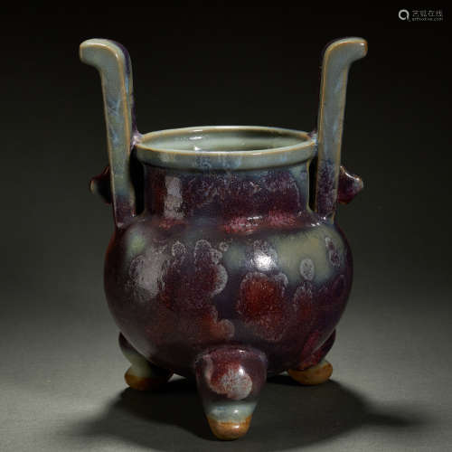 CHINESE JUN-KILN COPPER-RED GLAZED CENSER,SOUTHERN SONG DYNA...