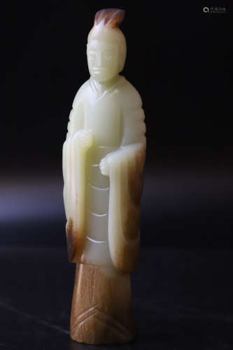 A Jade Man Figure Statue