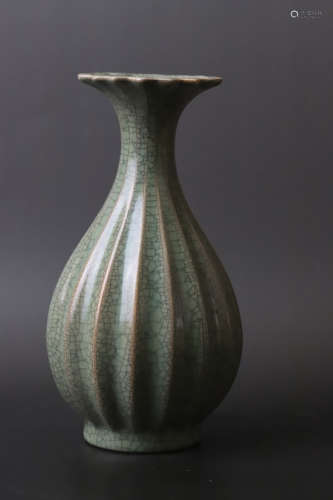 A Grey Glazed Porcelain Vase
