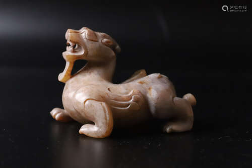 A Carved Beast Figure Ornament