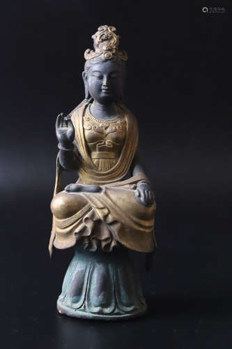 A Bronze Buddha Figure Statue