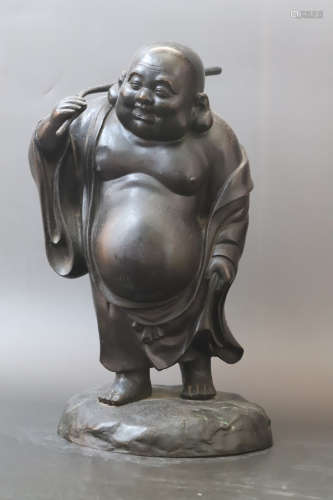 A Bronze Maitreya Figure Statue