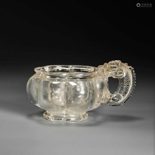 Crystal Cup with Dragon Head from Qing