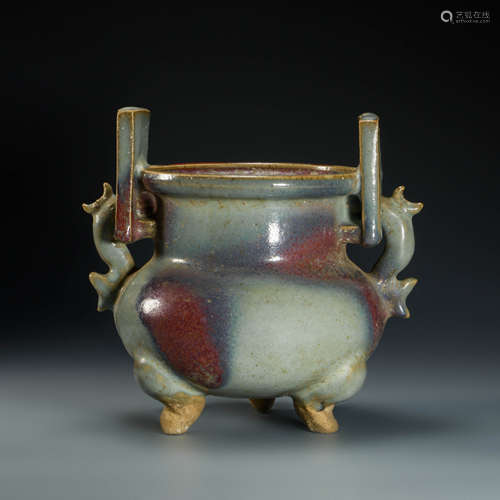 Jun Kiln Censer from Yuan