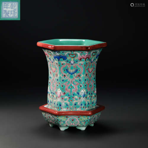 Colour Enamels Ornament from Qing