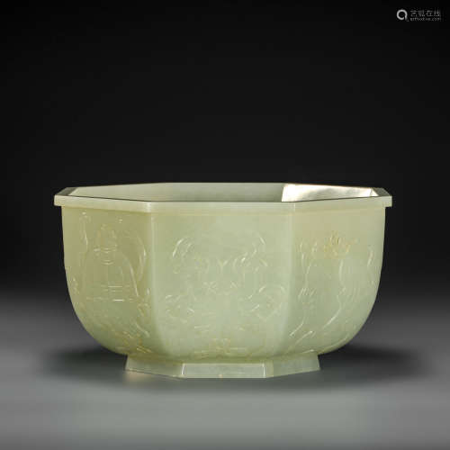 HeTian Jade Bowl from Qing