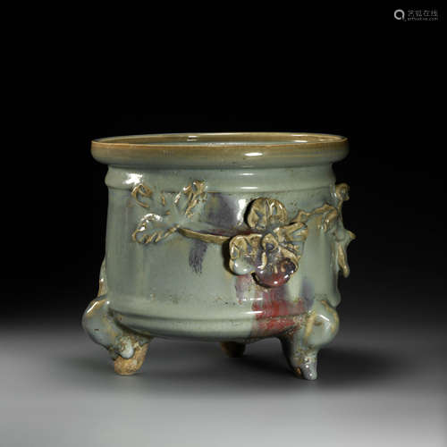 Jun Kiln Censer from Yuan