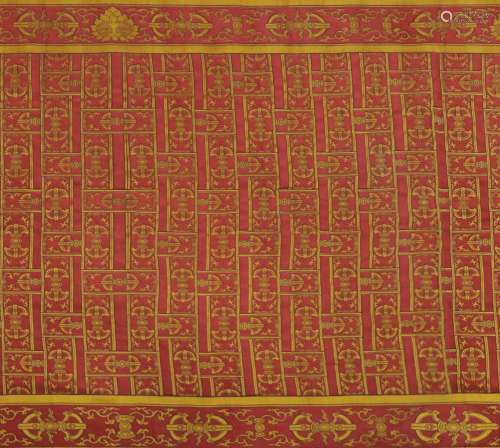 Silk Tapestry Buddhist Cassock from Qing