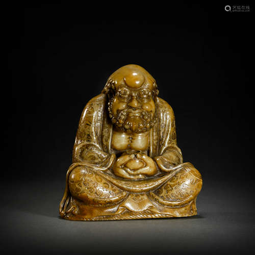 ShouShan Stone Arhat Statue from Qing